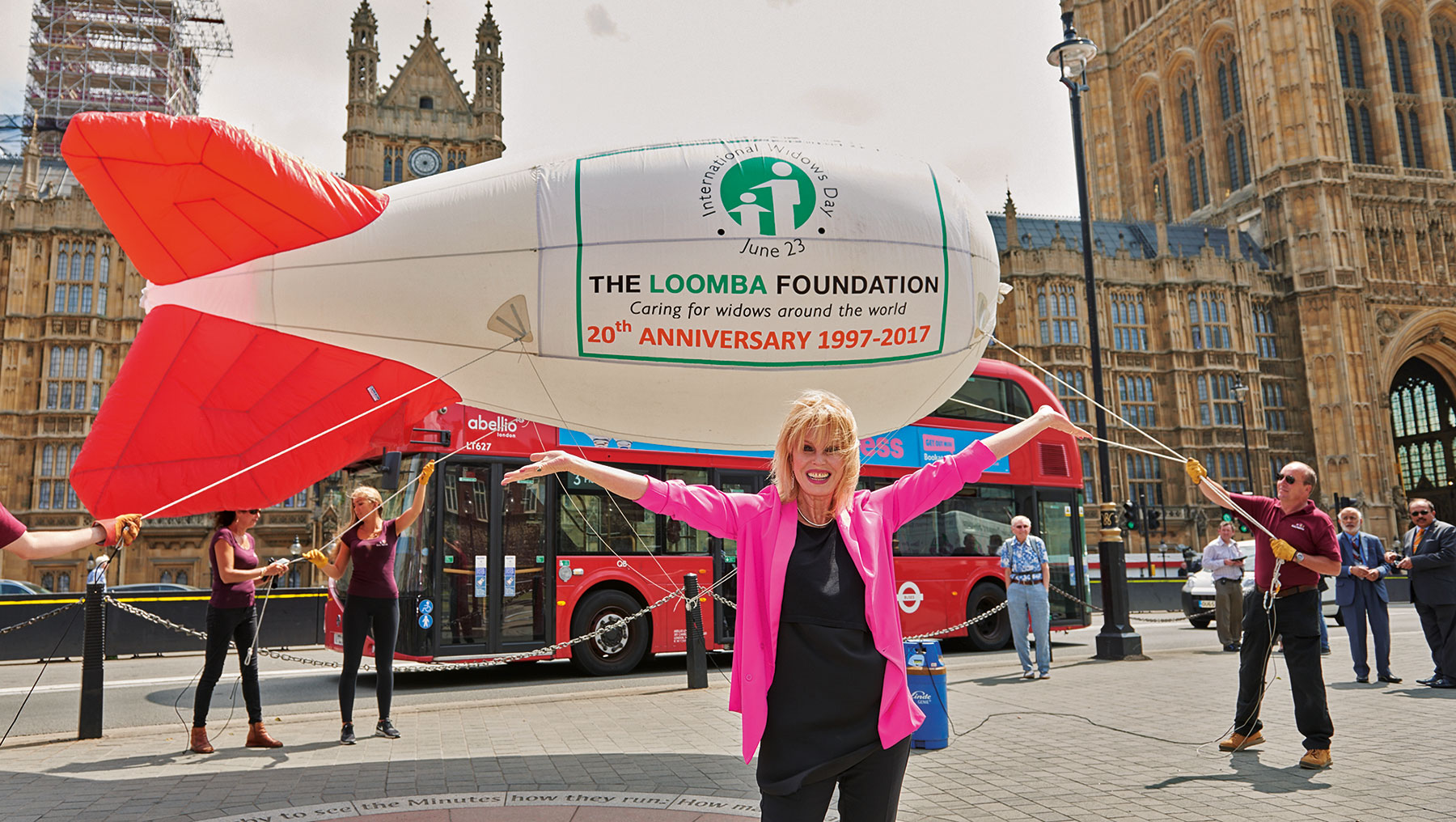 Joanna Lumley promotes International Widows Day